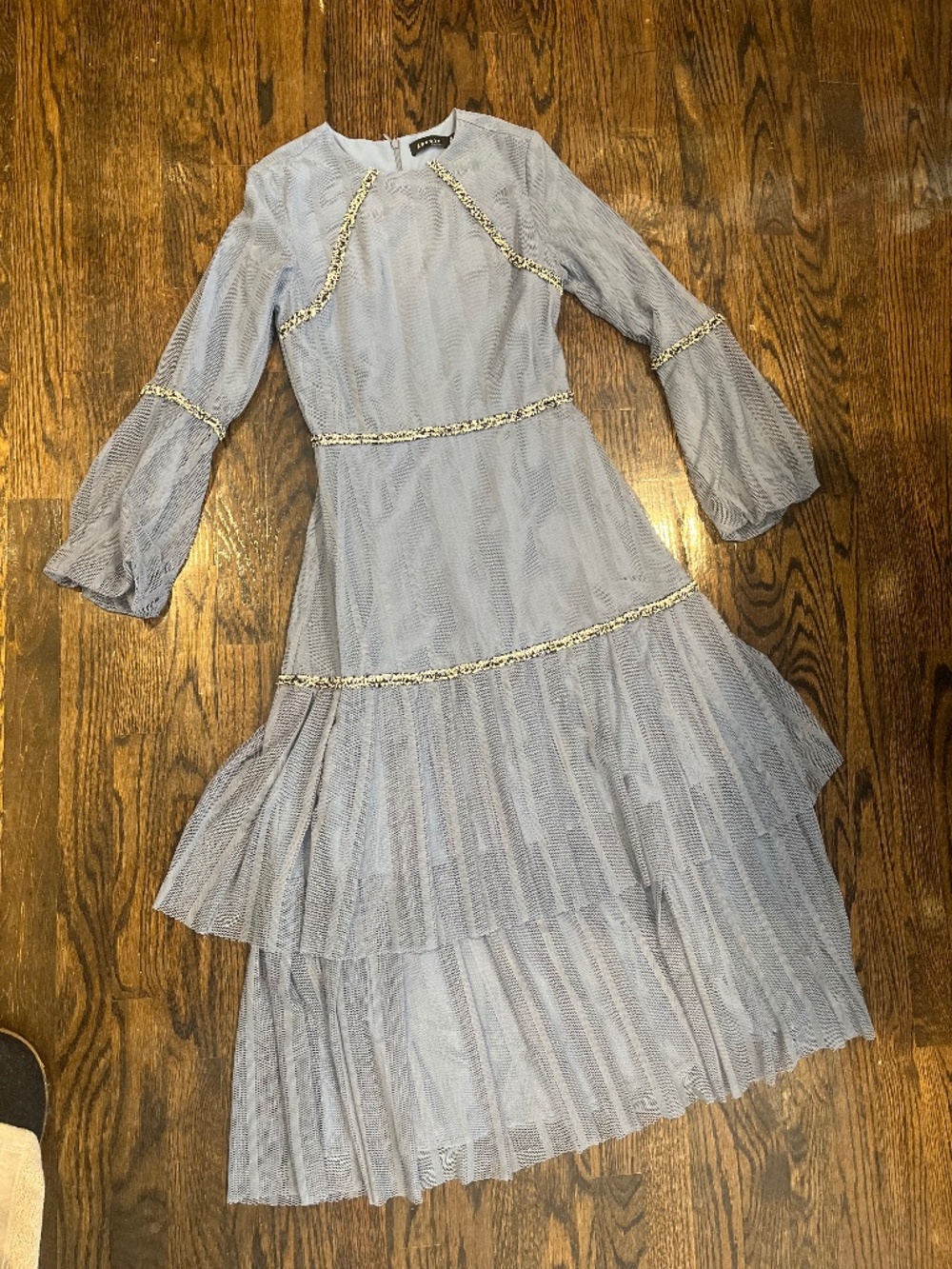 Blue layered dress